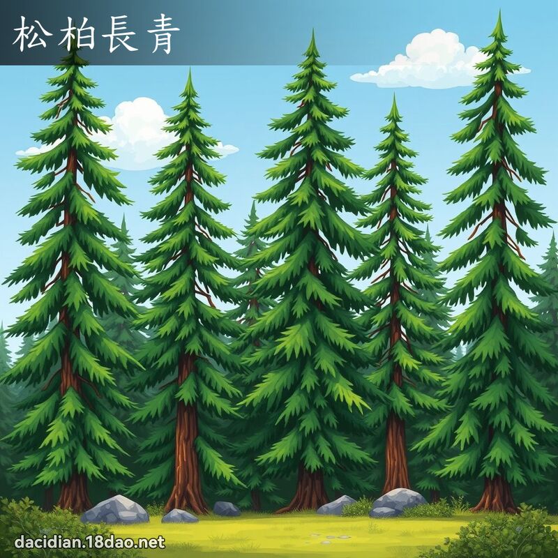 松柏长青 - 国语大辞典配图