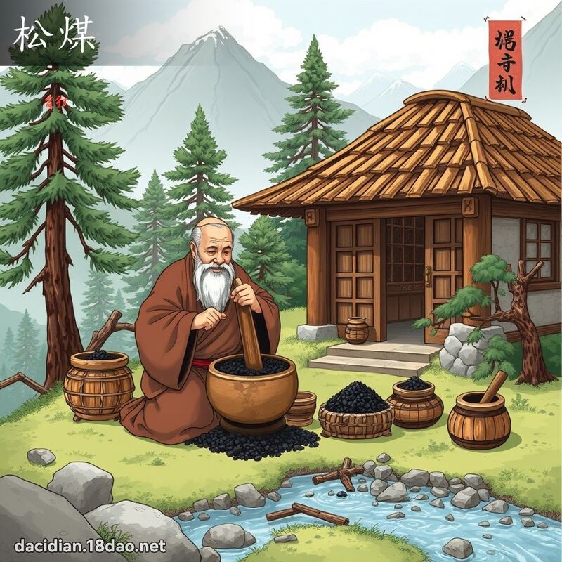 松煤 - 國語大辭典配圖