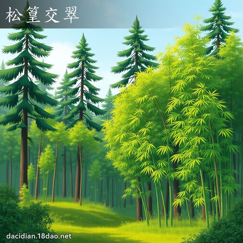 松篁交翠 - 国语大辞典配图