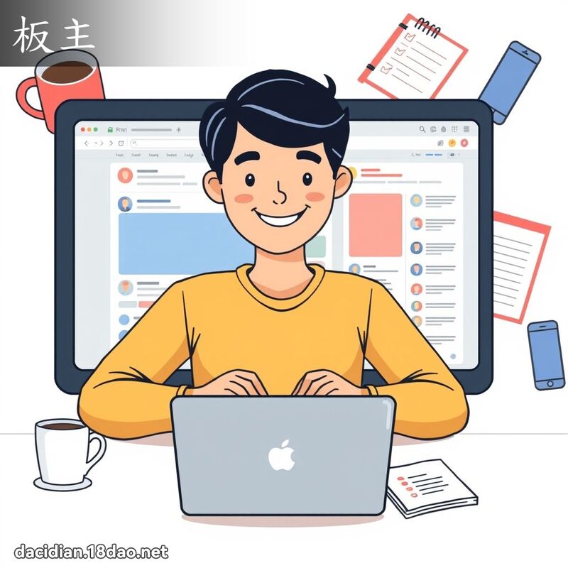板主 - 國語大辭典配圖