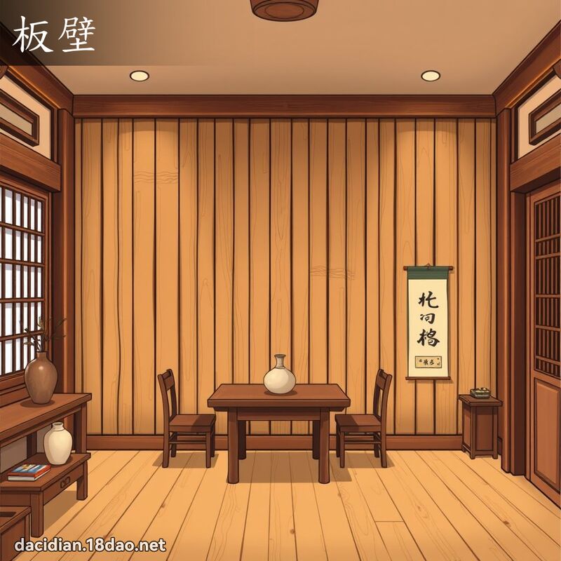 板壁 - 國語大辭典配圖