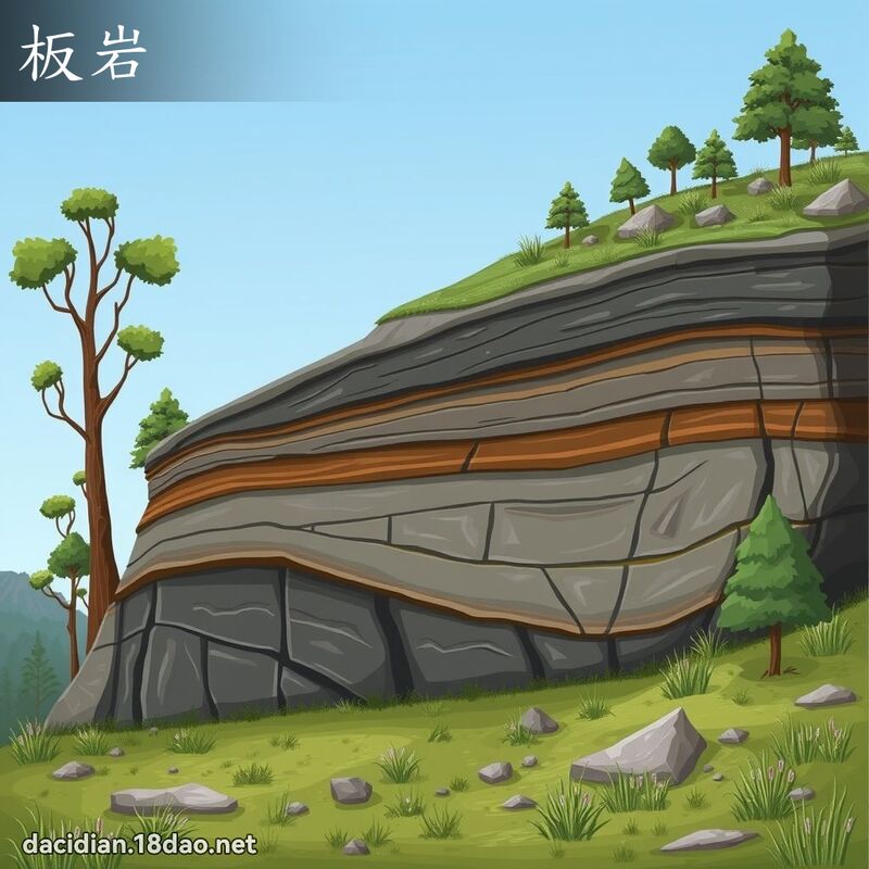 板岩 - 国语大辞典配图