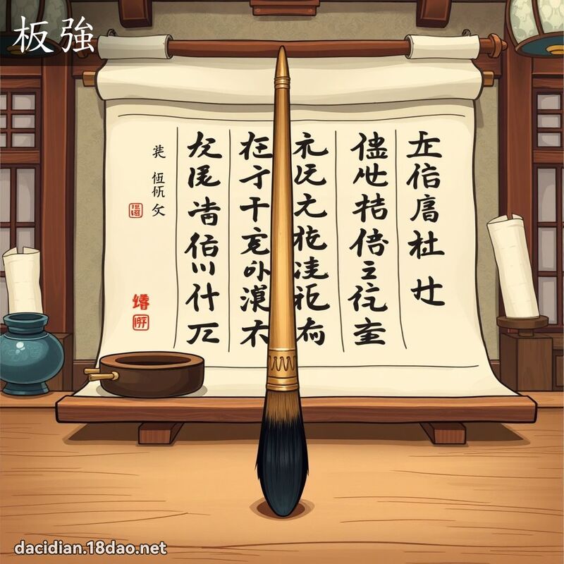板强 - 国语大辞典配图
