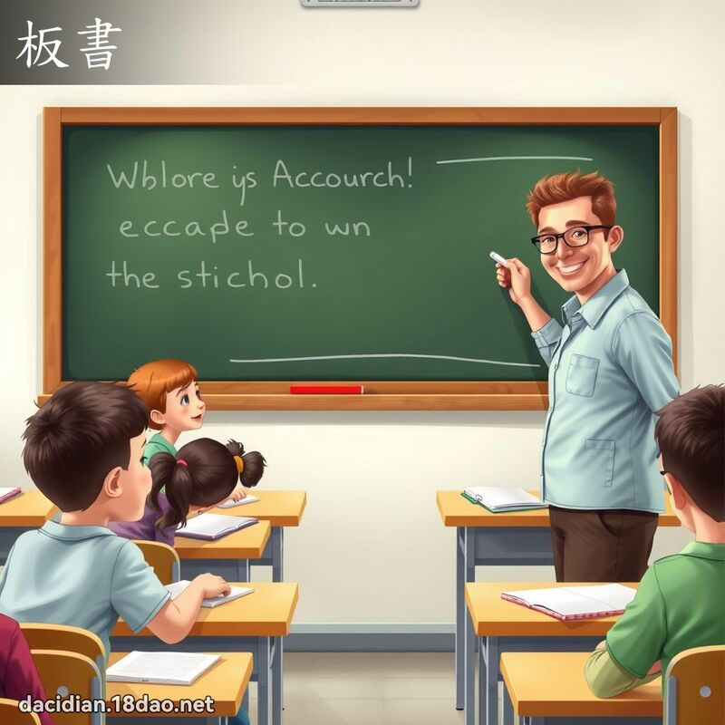 板书 - 国语大辞典配图