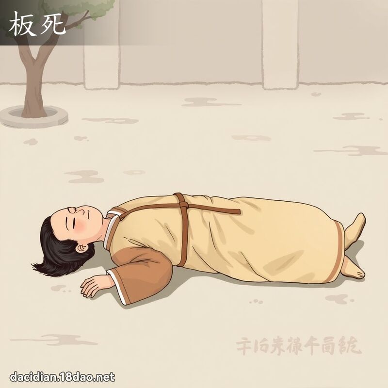 板死 - 國語大辭典配圖