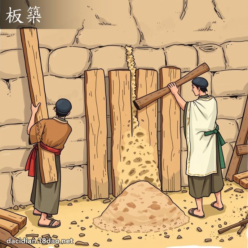 板筑 - 国语大辞典配图