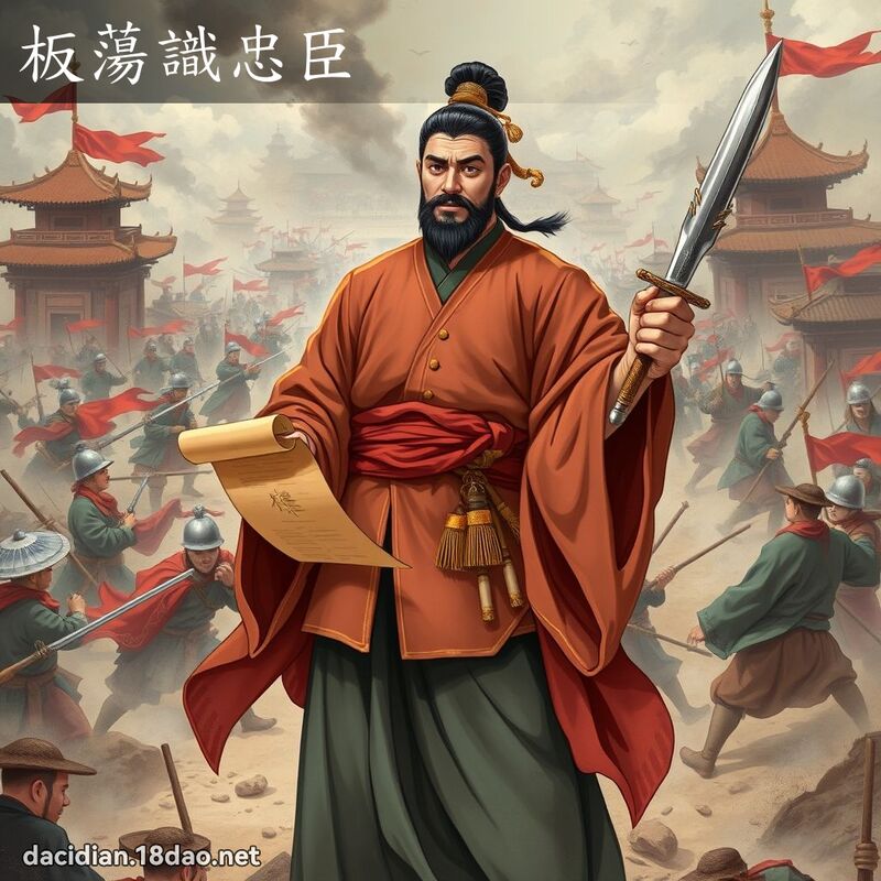 板荡识忠臣 - 国语大辞典配图