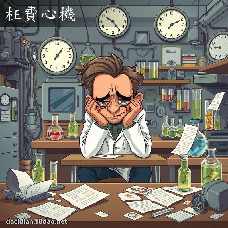枉费心机 - 国语大辞典配图
