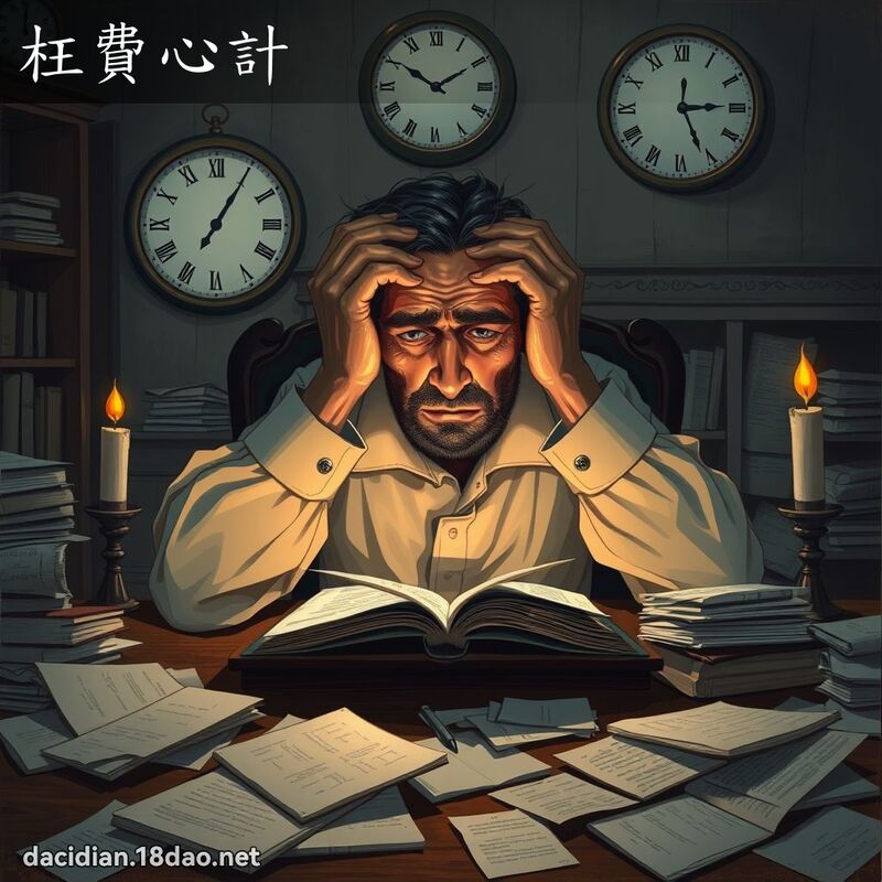 枉費心計 - 國語大辭典配圖