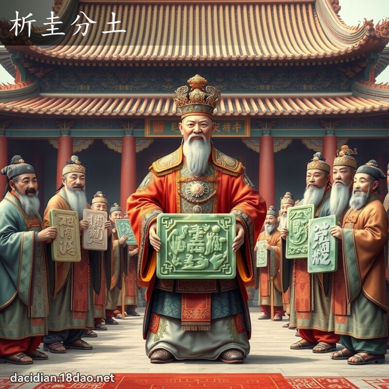 析圭分土 - 國語大辭典配圖