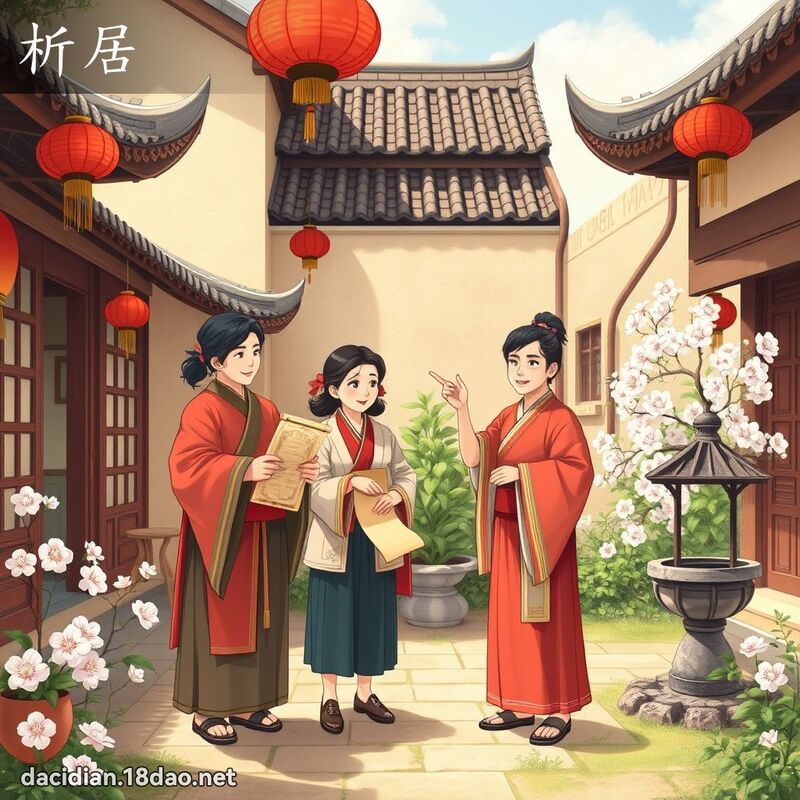 析居 - 國語大辭典配圖