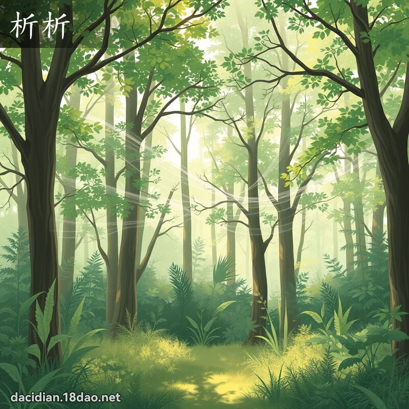 析析 - 國語大辭典配圖