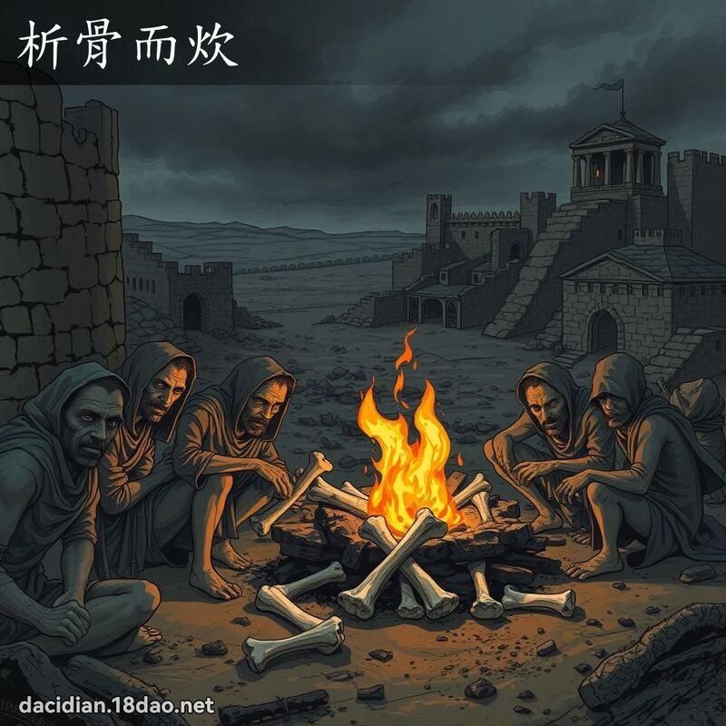 析骨而炊 - 国语大辞典配图
