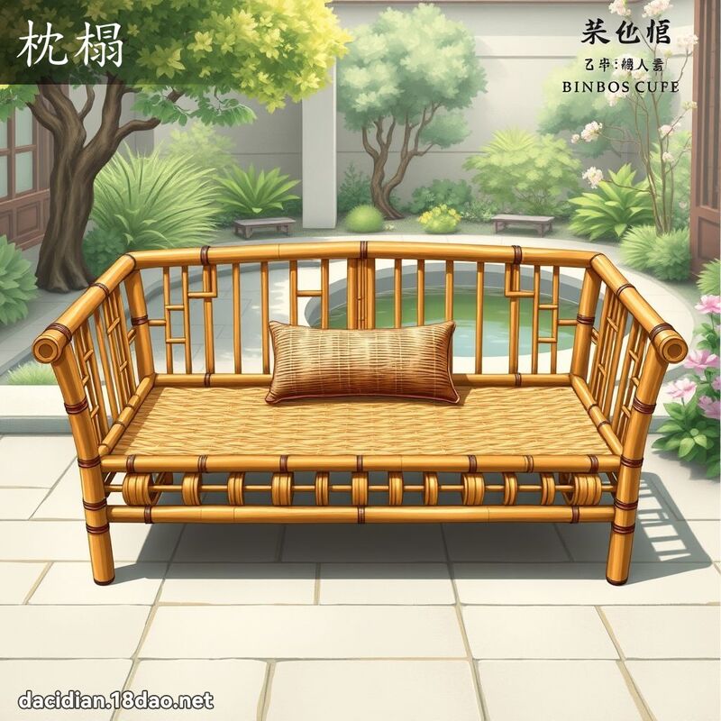 枕榻 - 國語大辭典配圖