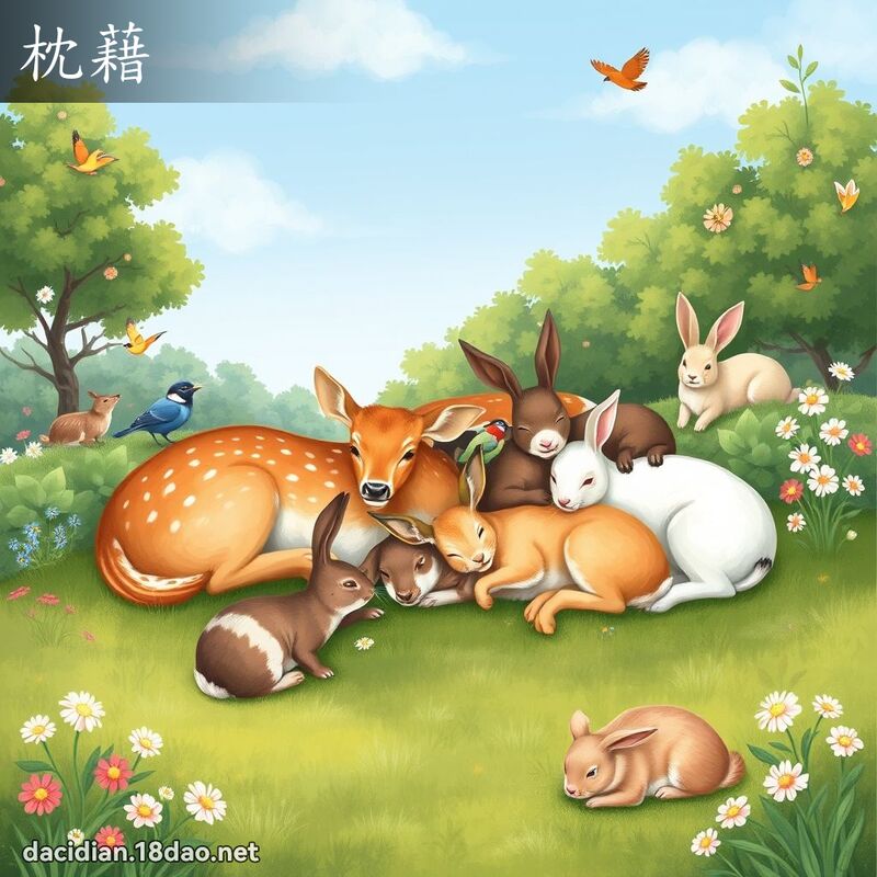 枕藉 - 國語大辭典配圖