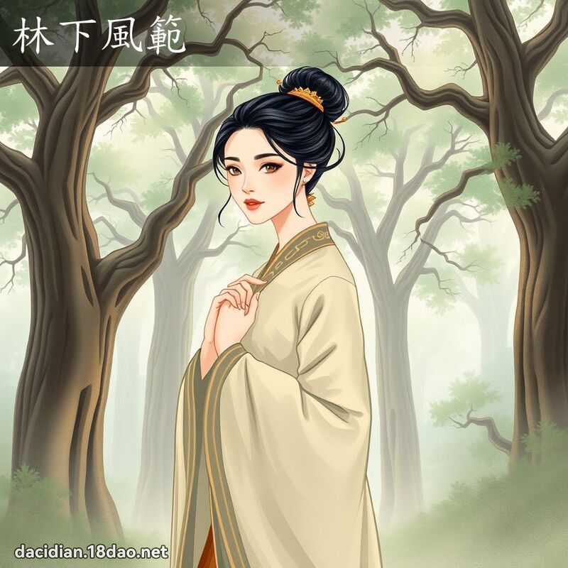 林下風範 - 國語大辭典配圖