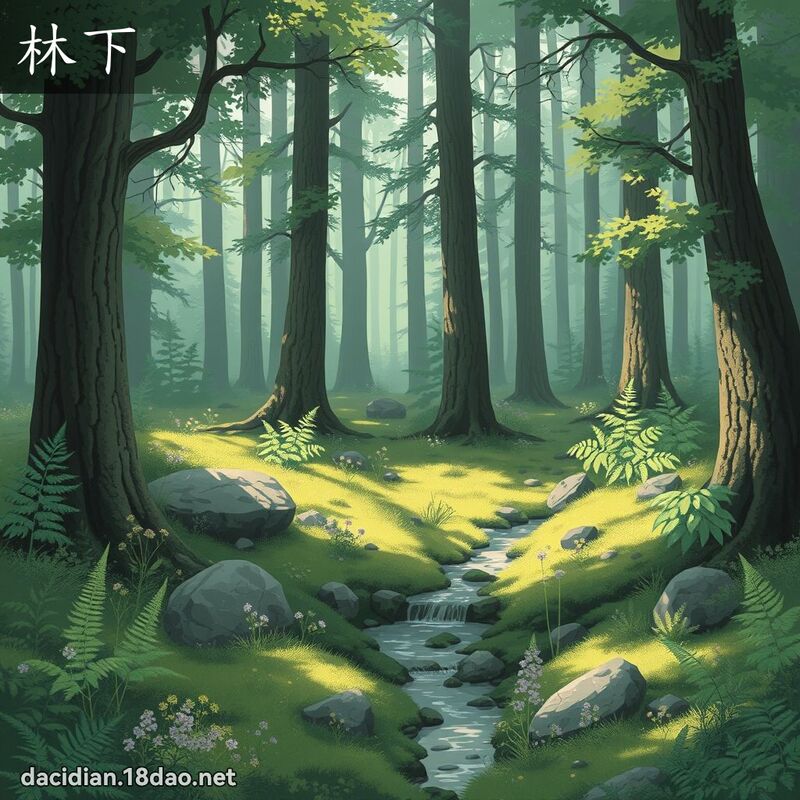 林下 - 国语大辞典配图