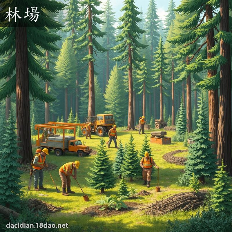 林场 - 国语大辞典配图