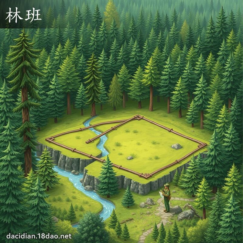 林班 - 國語大辭典配圖