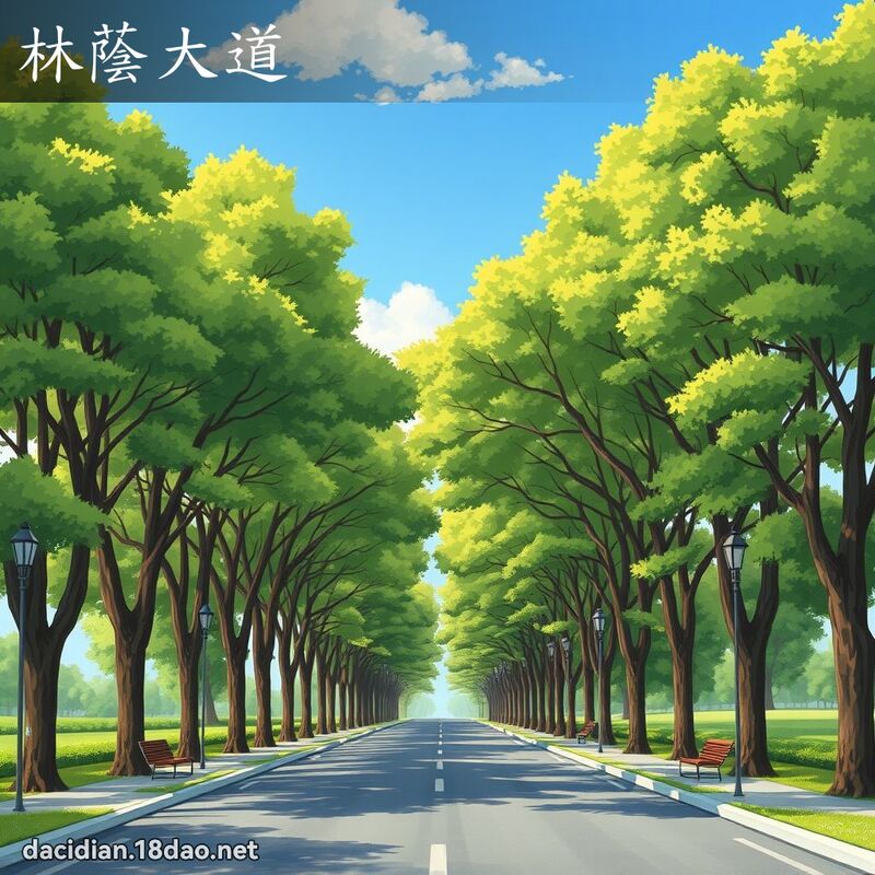 林荫大道 - 国语大辞典配图