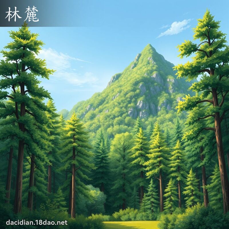 林麓 - 國語大辭典配圖