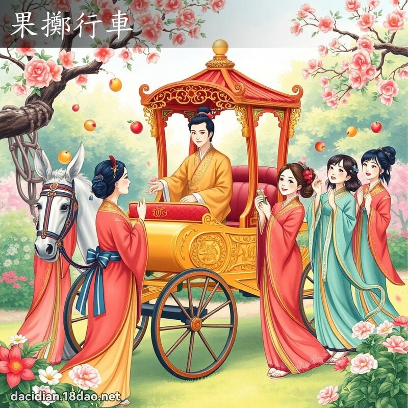 果擲行車 - 國語大辭典配圖