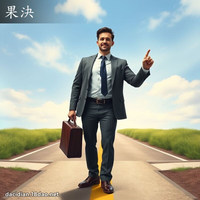 果决 - 国语大辞典配图