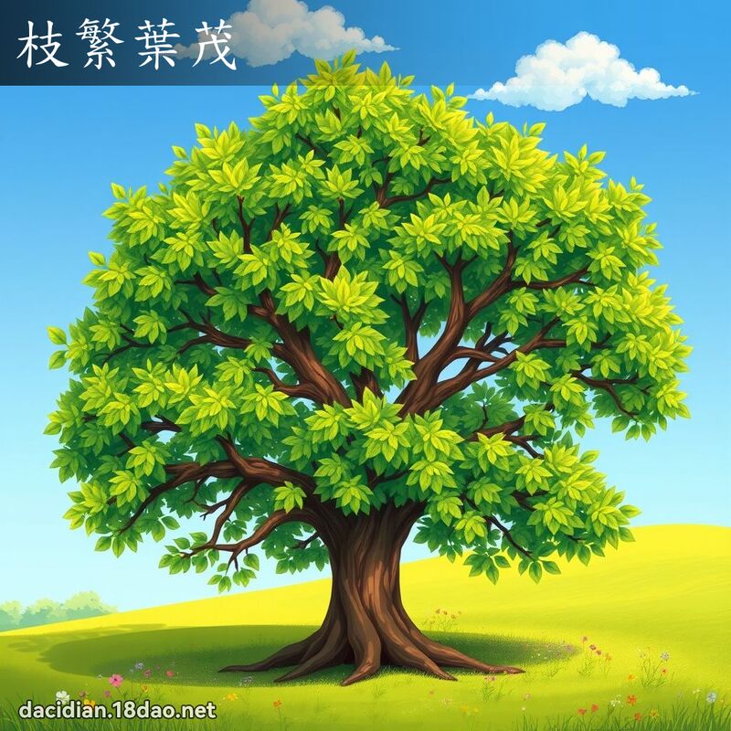 枝繁葉茂 - 國語大辭典配圖