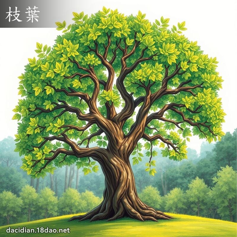 枝叶 - 国语大辞典配图