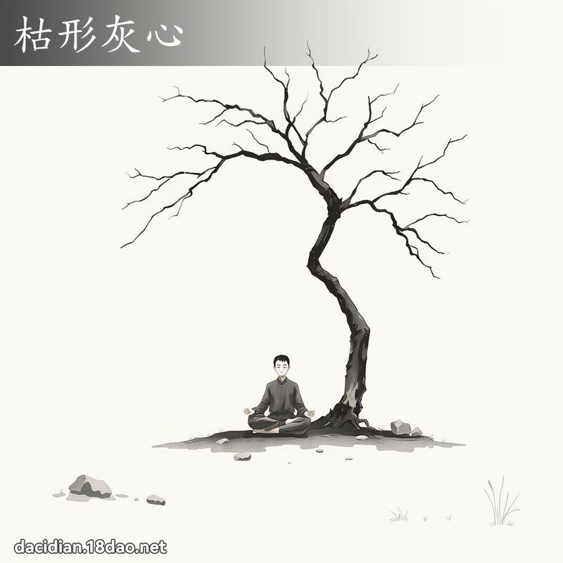 枯形灰心 - 国语大辞典配图