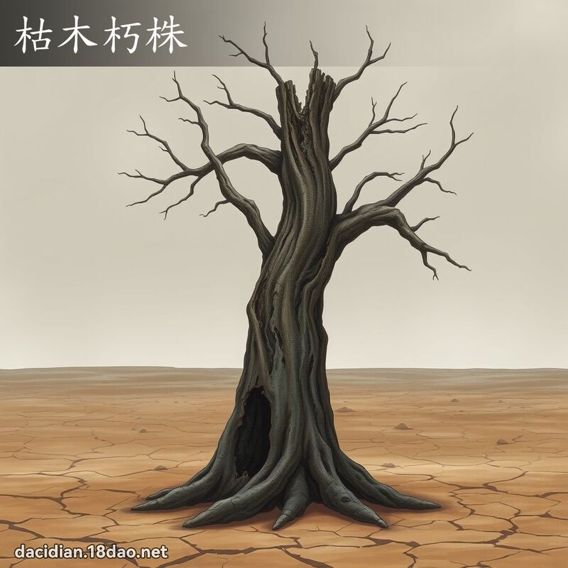枯木朽株 - 國語大辭典配圖