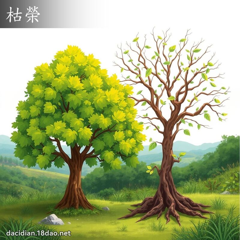 枯荣 - 国语大辞典配图