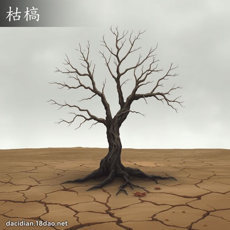 枯槁 - 國語大辭典配圖