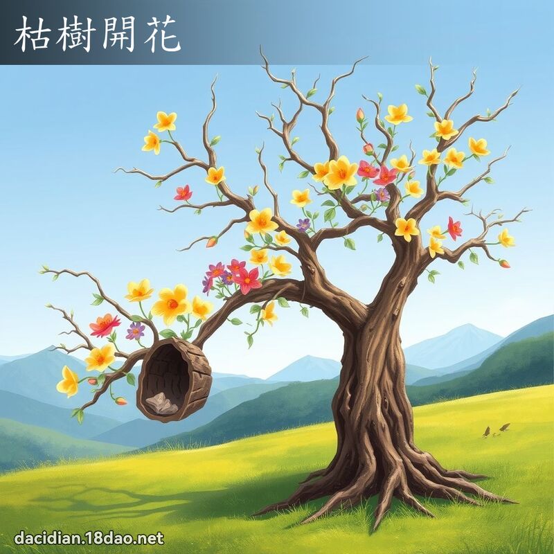 枯樹開花 - 國語大辭典配圖