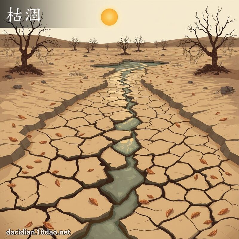 枯涸 - 國語大辭典配圖