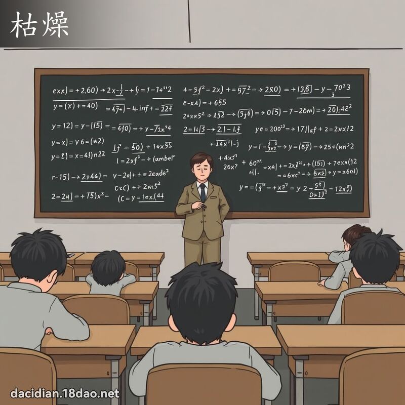 枯燥 - 國語大辭典配圖
