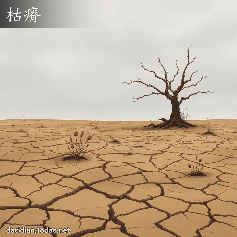 枯瘠 - 國語大辭典配圖