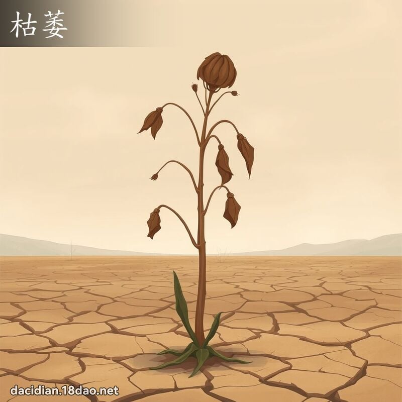 枯萎 - 国语大辞典配图