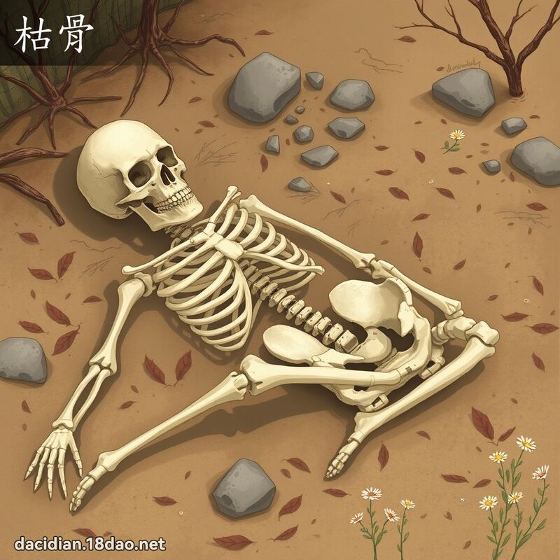 枯骨 - 国语大辞典配图