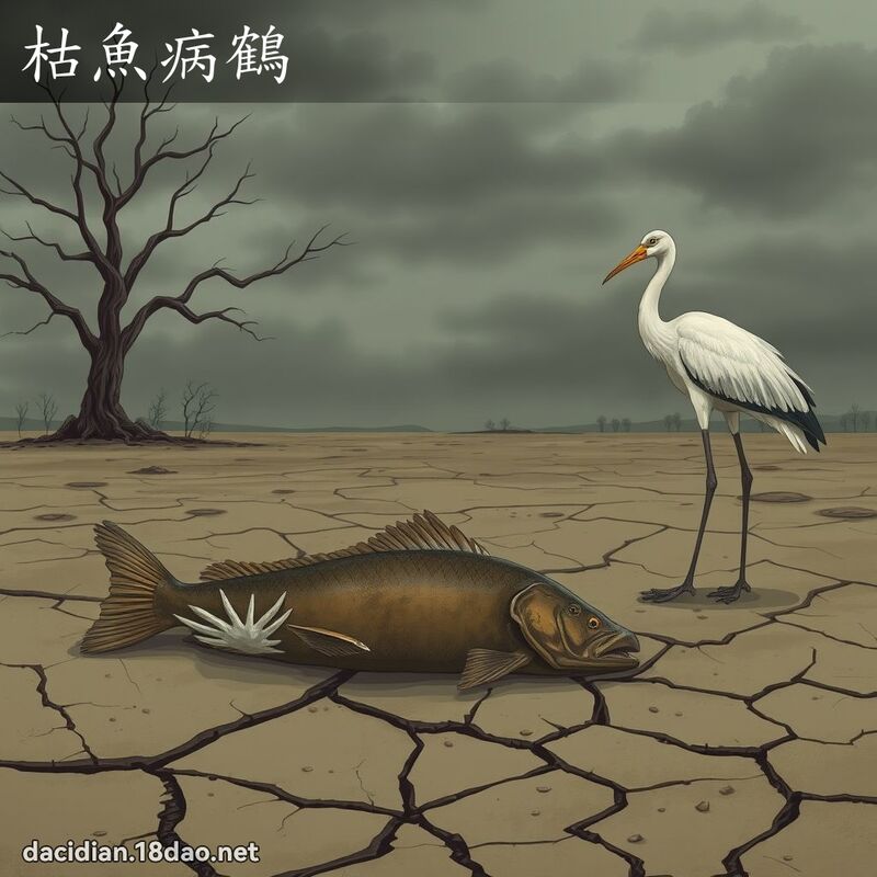 枯魚病鶴 - 國語大辭典配圖