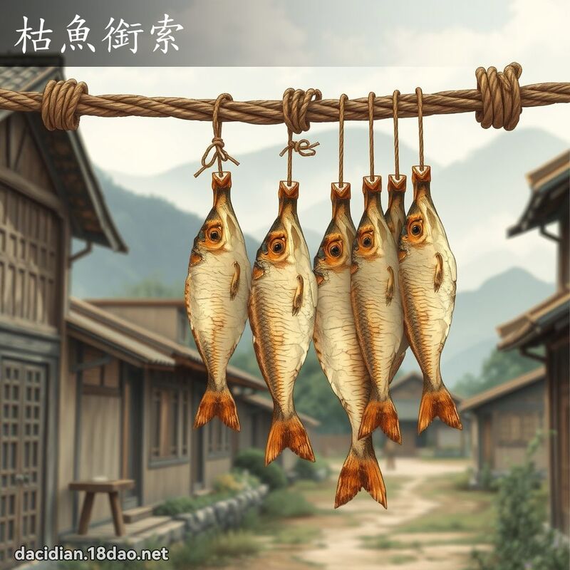 枯魚銜索 - 國語大辭典配圖