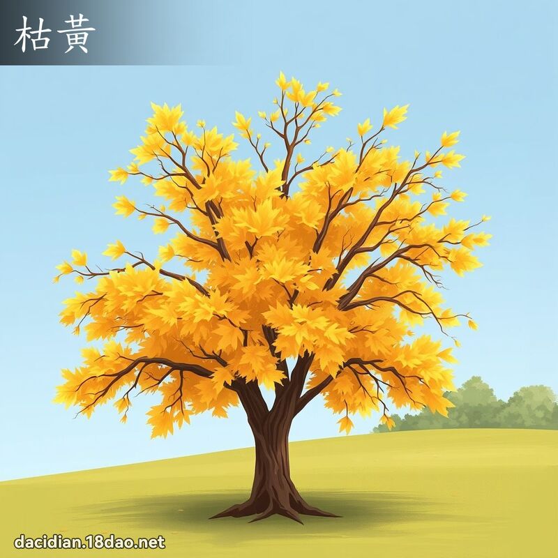 枯黃 - 國語大辭典配圖