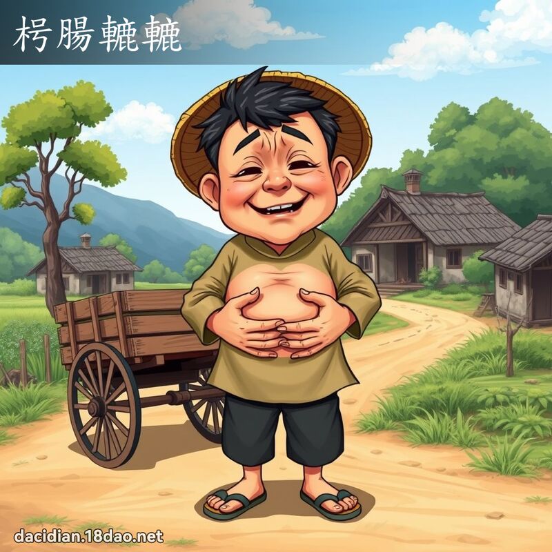 枵肠轆轆 - 国语大辞典配图