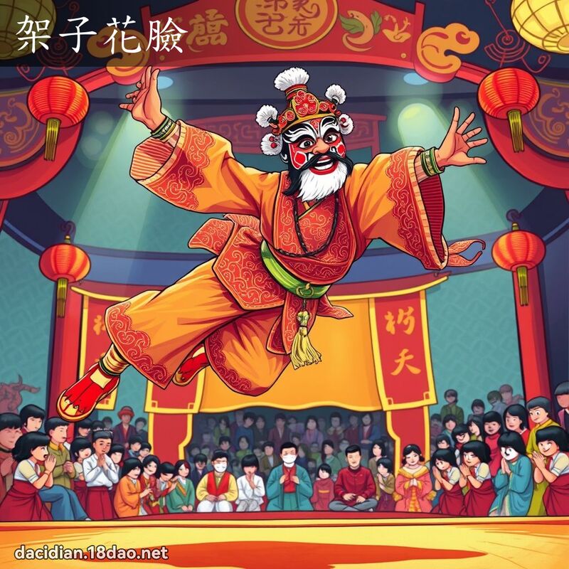 架子花脸 - 国语大辞典配图