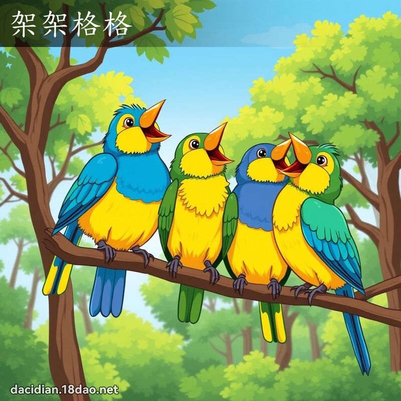 架架格格 - 国语大辞典配图