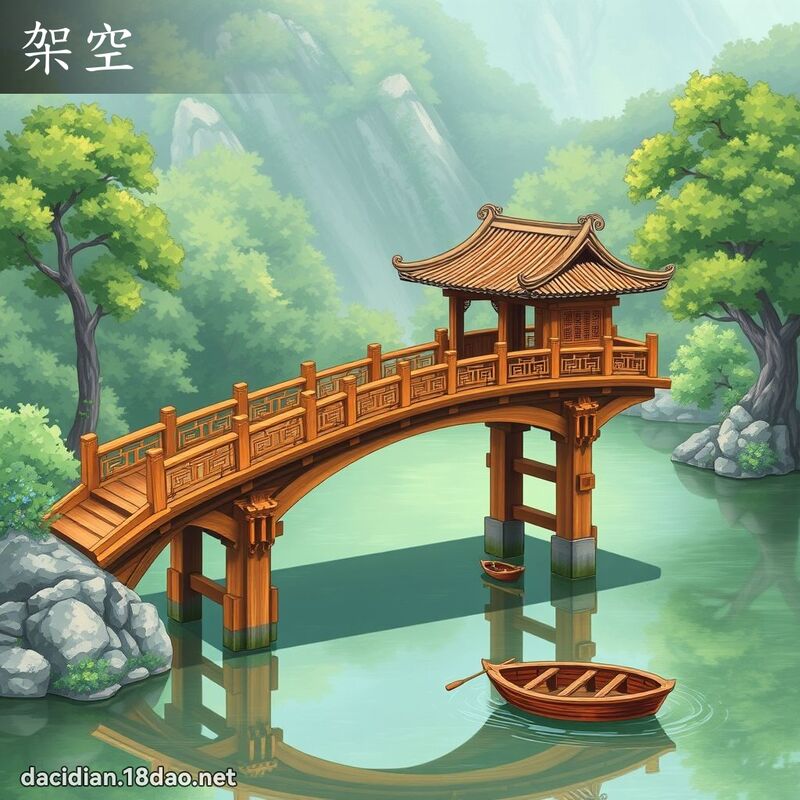 架空 - 國語大辭典配圖