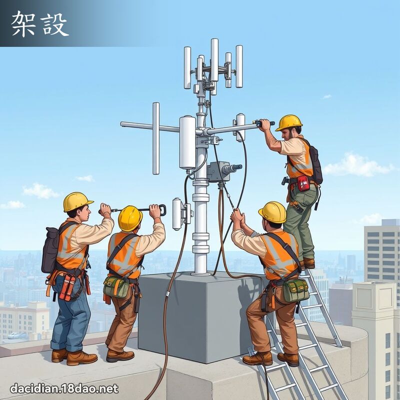 架设 - 国语大辞典配图