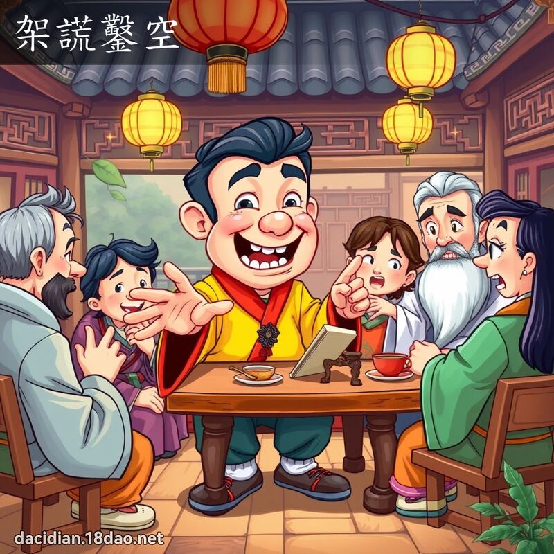 架谎凿空 - 国语大辞典配图