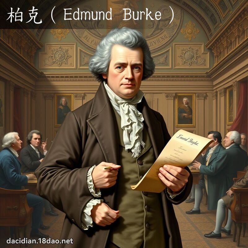 柏克（Edmund Burke） - 國語大辭典配圖