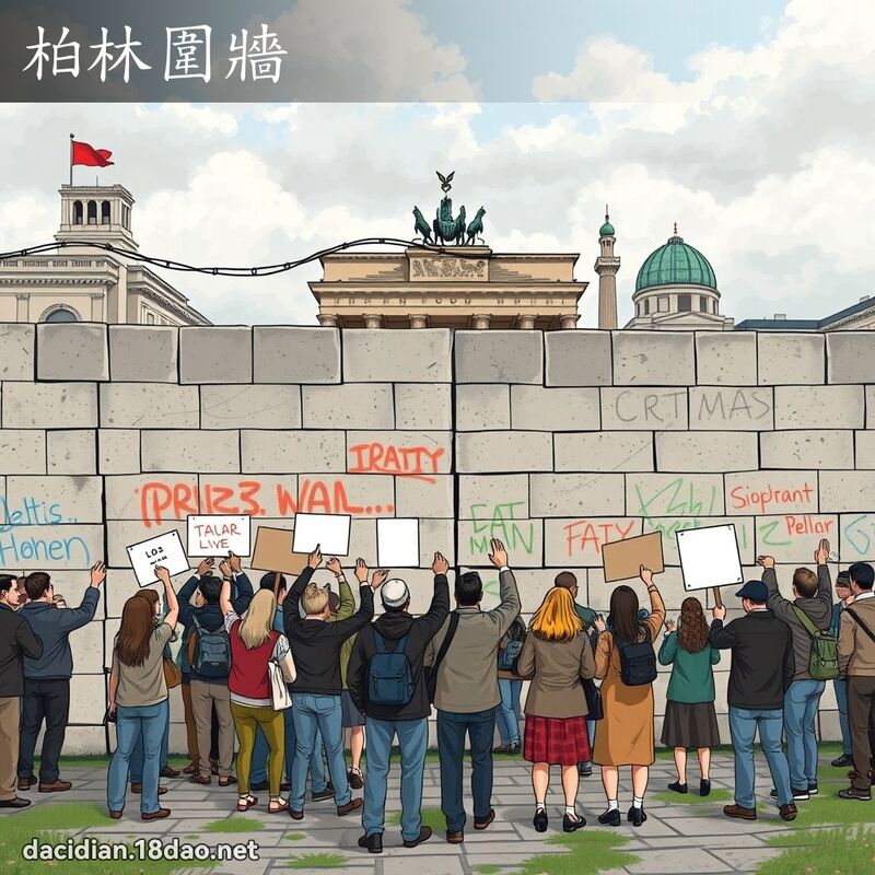 柏林圍牆 - 國語大辭典配圖